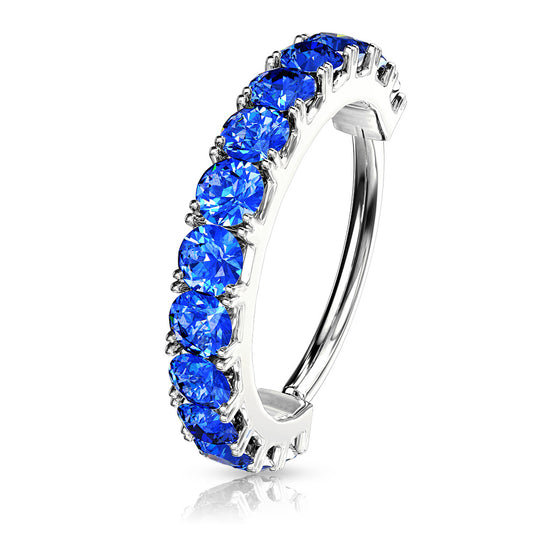 CZ Lined Nose Hoop, Daith Earing, Accessories Women