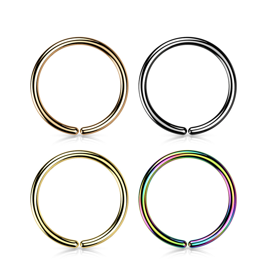 Titanium PVD Plated Seamless Hoop