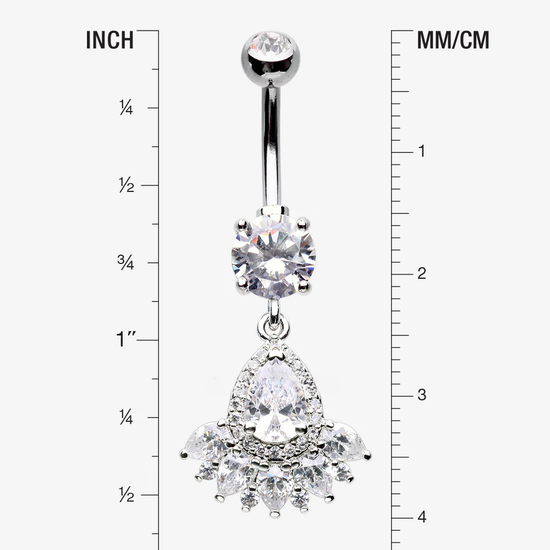 Crown Jewels Cubic Zirconia Belly Button Rings