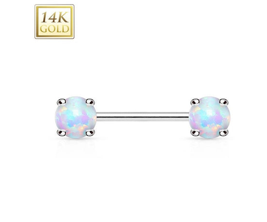 Load image into Gallery viewer, Double Prong Set Opal Stone

