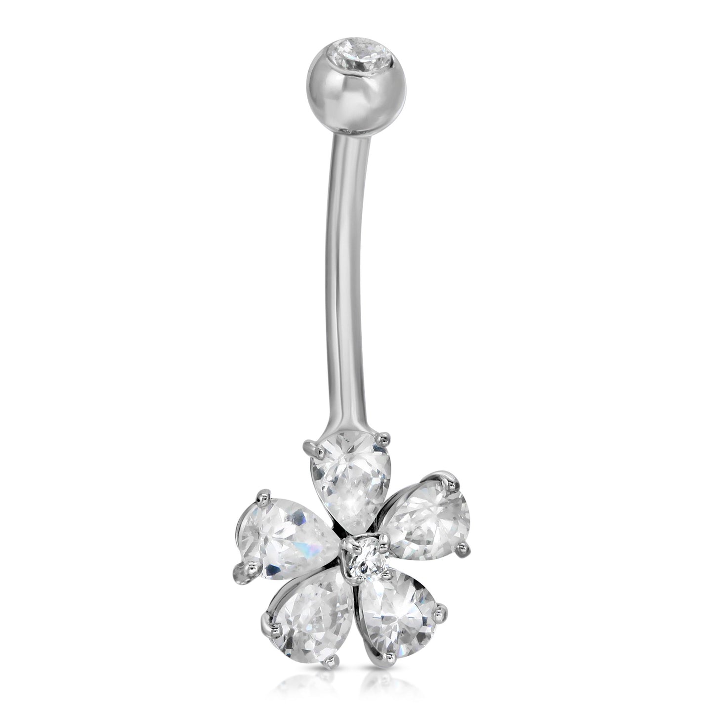 Diamond Pedal Belly Ring