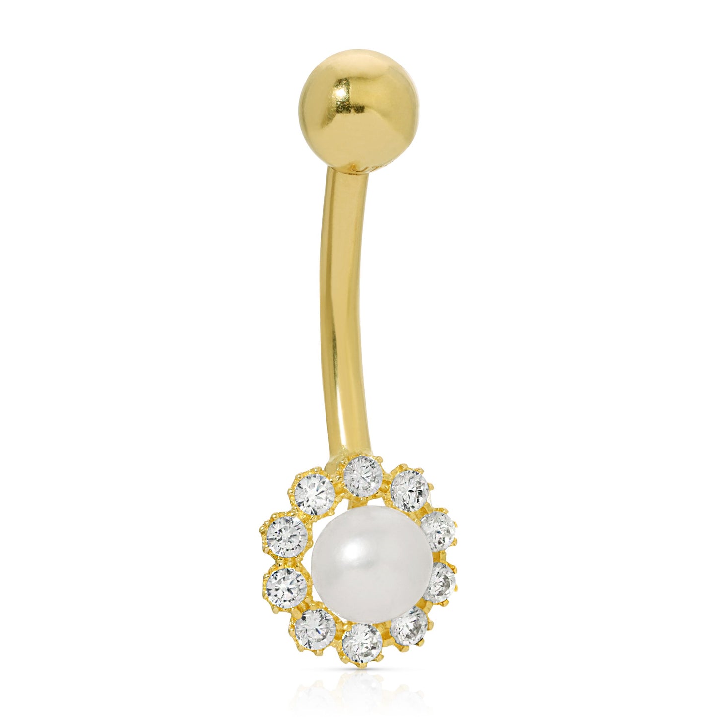 Load image into Gallery viewer, Mother of pearl belly Ring
